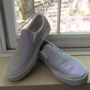 Iridescent Slip On Vans